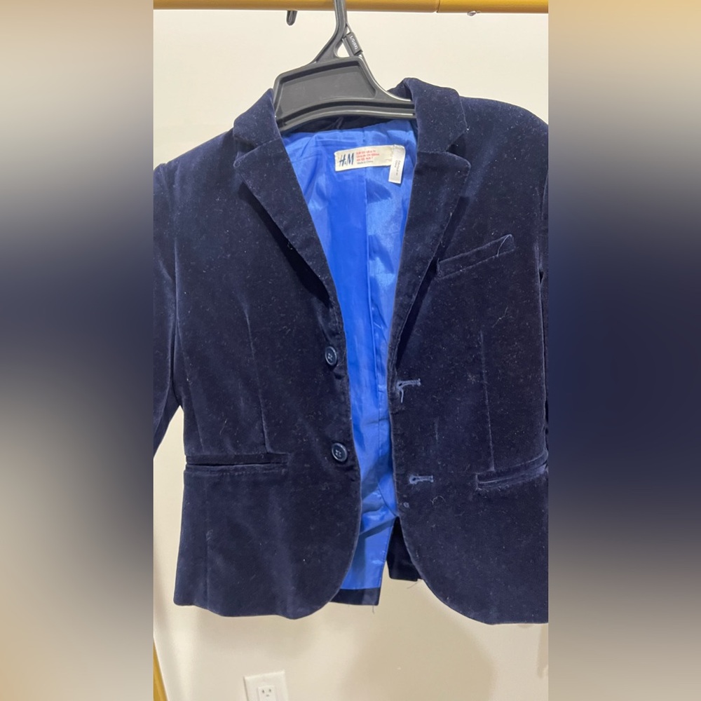 Boys velvet blazer